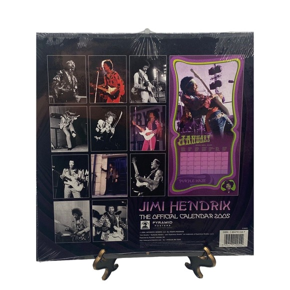 Official Jimi Hendrix Wall Calendar 2005 New Sealed Collectors Item Memorabilia - Picture 5 of 5